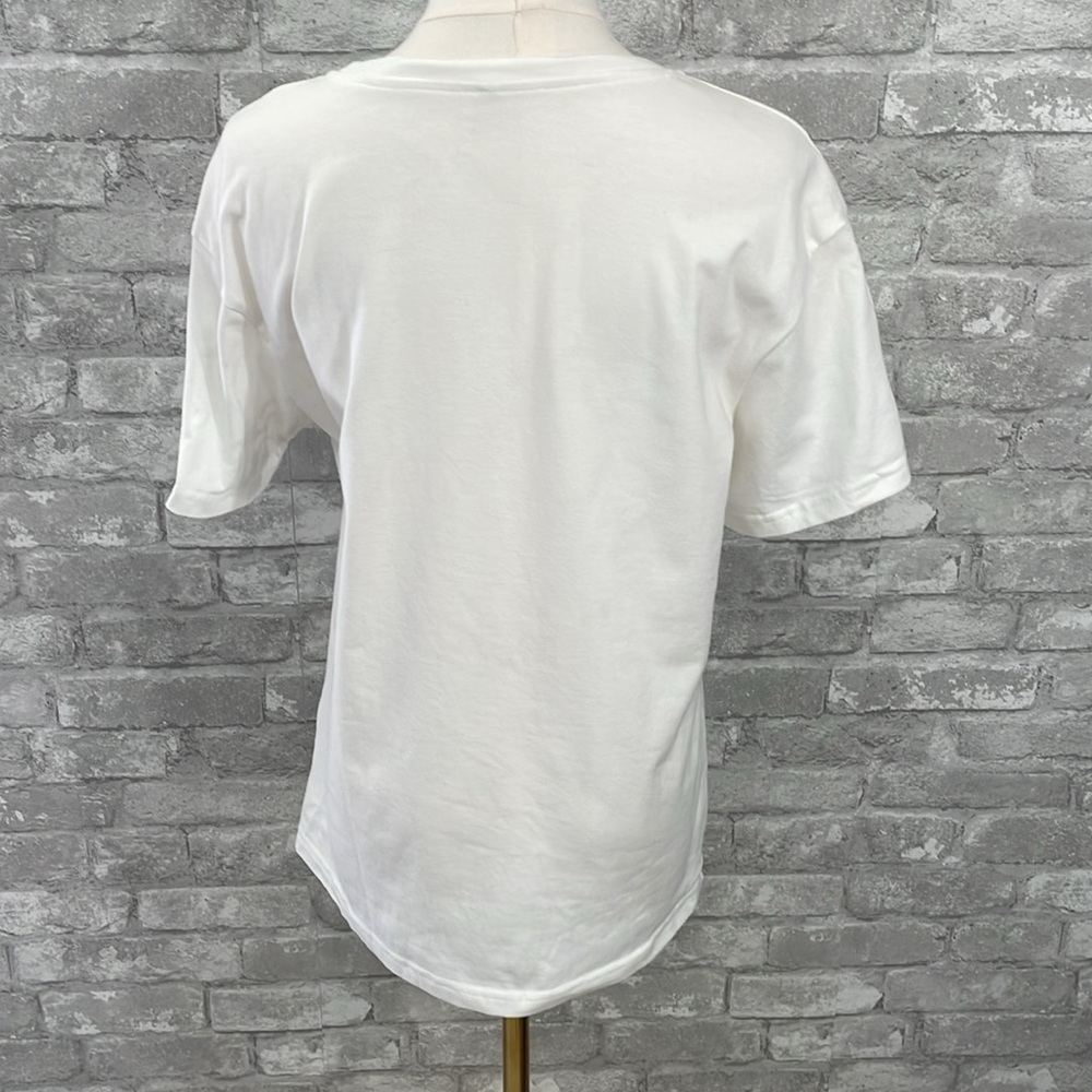 Amazon White Graphic Brides Tee with Colorful Print - Picture 4 of 6